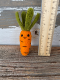 Wool Felted Carrot | 1 piece